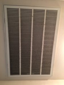 dirty filter grate