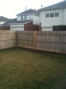 bleached fence